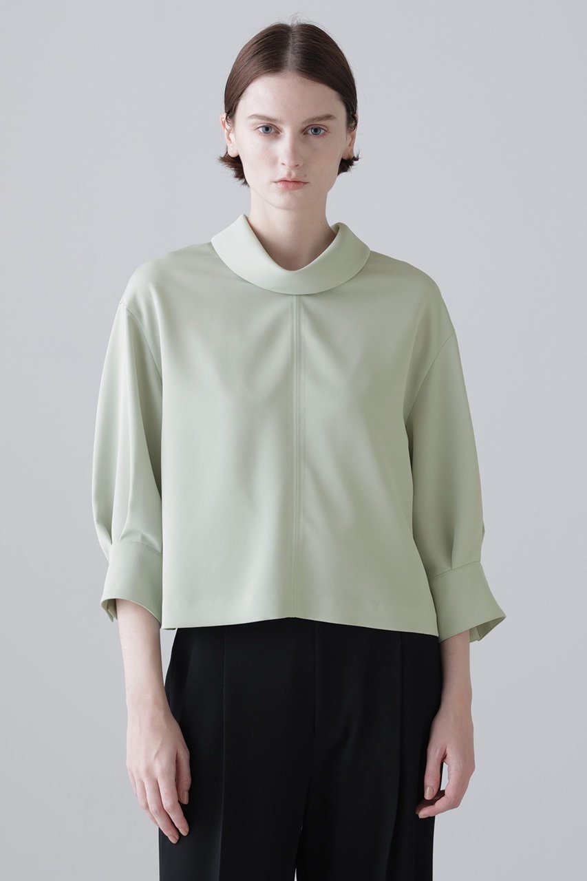 【アドーア/ADORE】のドライタッチクロスブラウス 人気、トレンドファッション・服の通販 founy(ファニー) 　ファッション　Fashion　レディースファッション　Fashion for Women　トップス・カットソー　Cut & Sew Tops　シャツ・ブラウス・オフィスカジュアル　Elegant Blouses & Button-Ups　おすすめ　Recommended / Our Picks　スリーブ　Sleeve, Long Sleeve / Short Sleeve　セットアップ　Set-Up, Coordinated Outfit　ツイル　Twist, Twisted Detail　ドレープ　Drape, Draping Fabric　ロング　Long, Long-Length　エレガント 上品　Elegant　other-4|ID: prp329100004907016 ipo3291000000036741097