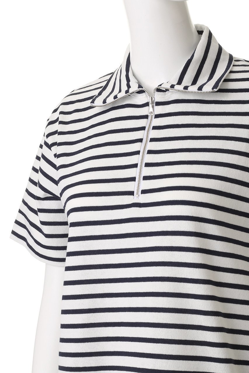 【サイ サイベーシックス/Scye SCYE BASICS】の【UNISEX】【SCYE BASICS】Cotton Striped ハーフ ジップ Tシャツ 人気、トレンドファッション・服の通販 founy(ファニー) 　ファッション　Fashion　レディースファッション　Fashion for Women　トップス・カットソー　Cut & Sew Tops　シャツ・ブラウス・オフィスカジュアル　Elegant Blouses & Button-Ups　ロングTシャツ・Tシャツ　Longline T-Shirts & Tees　カットソー・ベーシックTシャツ　Cut-and-Sewn Tops / Stretch Tees & Basics　ユニセックス　Unisex, Genderless　ジップ　Zip, Zipper　ストライプ　Stripe, Striped Pattern　スリーブ　Sleeve, Long Sleeve / Short Sleeve　センター　Center, Center Line　デニム　Denim, Jeans Material　ハーフ　Half, Half-Length　ロング　Long, Long-Length　エレガント 上品　Elegant　other-5|ID: prp329100004907020 ipo3291000000036741172