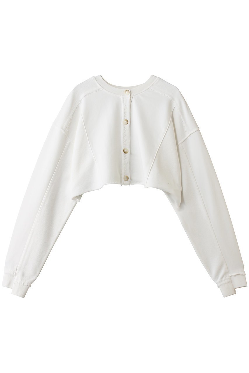 【メゾンスペシャル/MAISON SPECIAL】の2-Way Short Sweat Cardigan/2WAYショートスウェットカーディガン インテリア・キッズ・メンズ・レディースファッション・服の通販 founy(ファニー) 　ファッション　Fashion　レディースファッション　Fashion for Women　トップス・カットソー　Cut & Sew Tops　カーディガン・羽織り　Layered Style Cardigans　シャツ・ブラウス・オフィスカジュアル　Elegant Blouses & Button-Ups　レディースパーカー・カジュアルフーディー　Casual Hoodies & Sweatshirts　ロングTシャツ・Tシャツ　Longline T-Shirts & Tees　スウェット・クルーネックトップス　Sweatshirts & Crewnecks / Relaxed Fit Sweat Tops　カットソー・ベーシックTシャツ　Cut-and-Sewn Tops / Stretch Tees & Basics　カーディガン　Cardigan, Knitwear　ショート　Short, Short Length　スウェット / スエット　Sweatshirt, Sweatwear　バランス　Balance, Style Balance　WHT(ホワイト)|ID: prp329100004907021 ipo3291000000036741177