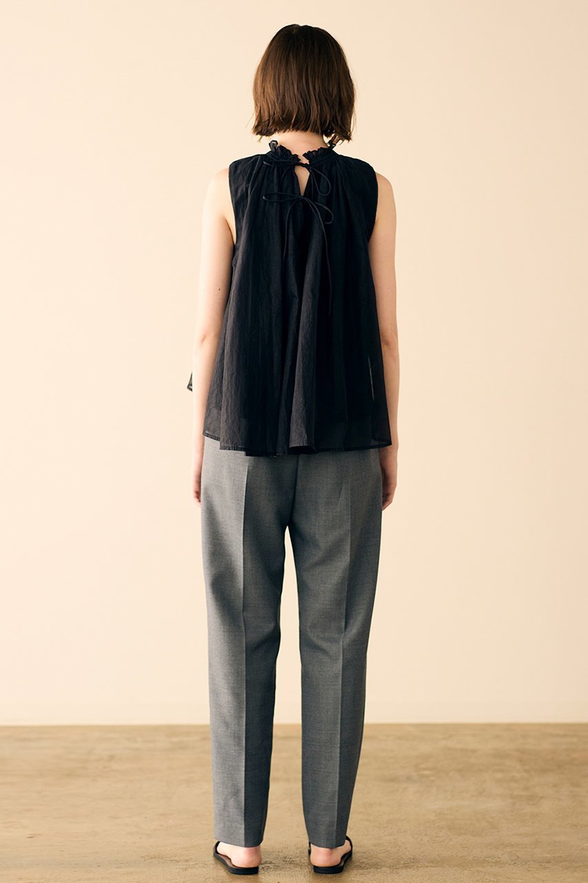 【マリリンムーン/MARILYN MOON】の前後2wayシアースターチドコットンギャザーブラウス 人気、トレンドファッション・服の通販 founy(ファニー) 　ファッション　Fashion　レディースファッション　Fashion for Women　トップス・カットソー　Cut & Sew Tops　キャミソール&ノースリーブ　Camisoles & Sleeveless Tops　シャツ・ブラウス・オフィスカジュアル　Elegant Blouses & Button-Ups　インド　Indian Textile　ギャザー　Gathered, Ruffled　シアー　Sheer, See-Through　シャーリング　Shirring, Ruched　ノースリーブ　Sleeveless, No-Sleeve　フリル　Frill, Ruffle　フレア　Flare, Flared　モダン　Modern, Contemporary　リゾート　Resort, Vacation Style　リュクス　Luxury, Elegant, High-End, Chic　other-7|ID: prp329100004907034 ipo3291000000036741393