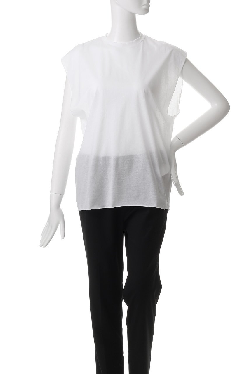 【イレーヴ/YLEVE】のCOTTON シアー ジャージー ノースリーブ プルオーバー 人気、トレンドファッション・服の通販 founy(ファニー) 　ファッション　Fashion　レディースファッション　Fashion for Women　トップス・カットソー　Cut & Sew Tops　キャミソール&ノースリーブ　Camisoles & Sleeveless Tops　シャツ・ブラウス・オフィスカジュアル　Elegant Blouses & Button-Ups　ロングTシャツ・Tシャツ　Longline T-Shirts & Tees　カジュアルプルオーバー・ニットトップス　Pullovers & Knit Tops / Casual Pullovers　カットソー・ベーシックTシャツ　Cut-and-Sewn Tops / Stretch Tees & Basics　インド　Indian Textile　インナー　Innerwear　シアー　Sheer, See-Through　ショート　Short, Short Length　シルケット　Silket, Silky Cotton　シンプル　Simple, Minimal　スリーブ　Sleeve, Long Sleeve / Short Sleeve　トレンド　Trend, Trending Now　ノースリーブ　Sleeveless, No-Sleeve　other-2|ID: prp329100004907059 ipo3291000000036741853