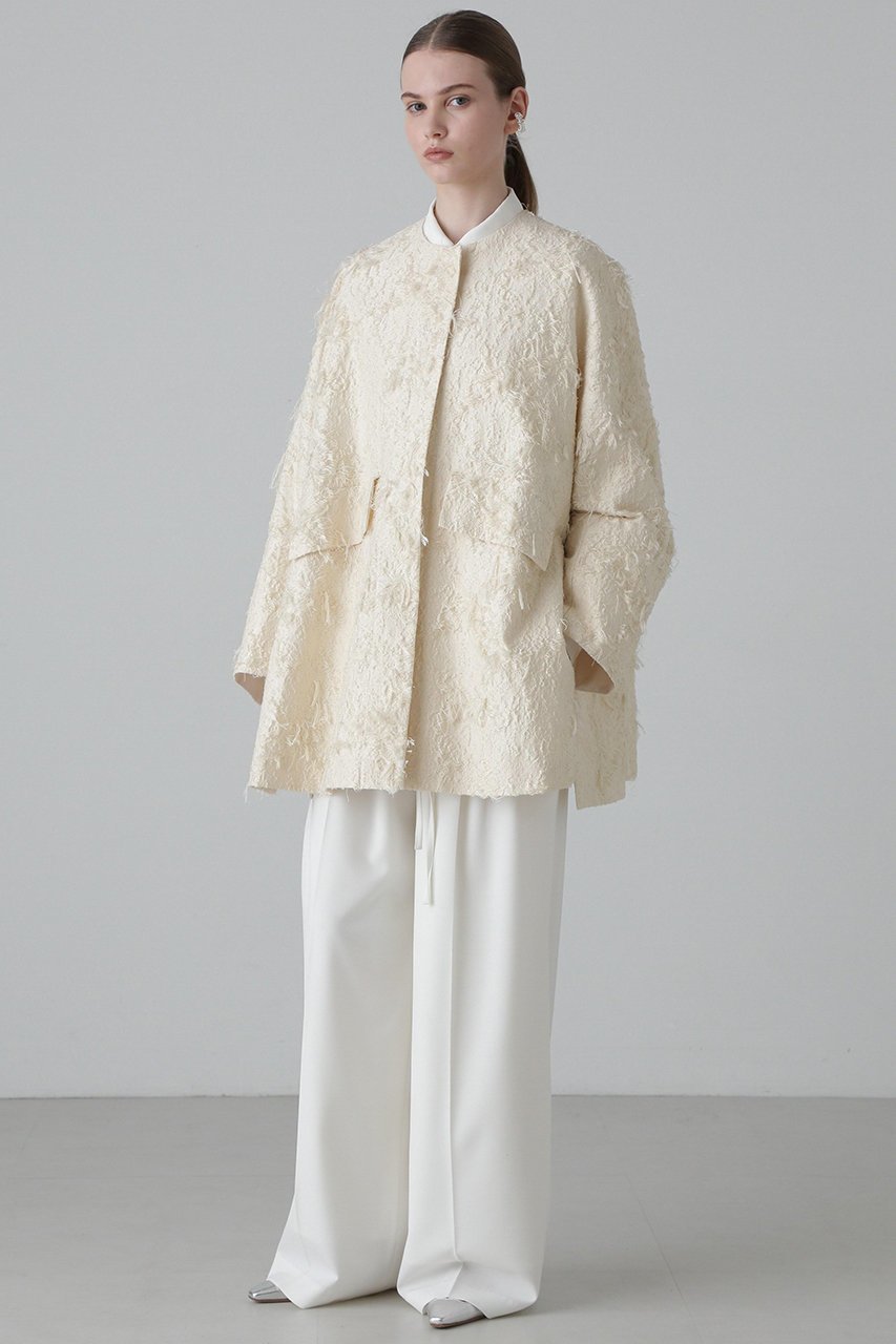 【アドーア/ADORE】のコットンカットジャガードジャケット 人気、トレンドファッション・服の通販 founy(ファニー) 　ファッション　Fashion　レディースファッション　Fashion for Women　アウター　Coat / Outerwear Collection　レディースジャケット・軽アウター　Jackets　ジャケット　Jacket, Outerwear　スリット　Slit, Slit Detail　エレガント 上品　Elegant　無地　Plain, Solid Color　other-3|ID: prp329100004907081 ipo3291000000036742249