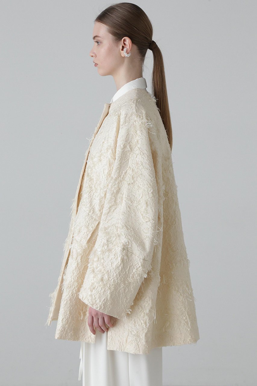 【アドーア/ADORE】のコットンカットジャガードジャケット 人気、トレンドファッション・服の通販 founy(ファニー) 　ファッション　Fashion　レディースファッション　Fashion for Women　アウター　Coat / Outerwear Collection　レディースジャケット・軽アウター　Jackets　ジャケット　Jacket, Outerwear　スリット　Slit, Slit Detail　エレガント 上品　Elegant　無地　Plain, Solid Color　other-4|ID: prp329100004907081 ipo3291000000036742250