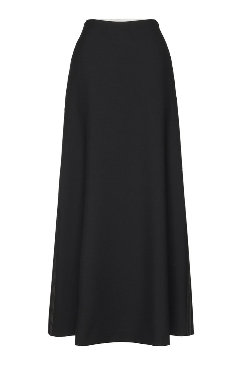 【マディソンブルー/MADISONBLUE】のSIDESTRIPE A-LINE LONG SK サイドストライプAラインスカート インテリア・キッズ・メンズ・レディースファッション・服の通販 founy(ファニー) ファッション Fashion レディースファッション Fashion for Women スカート Skirts Aライン・フレアスカート A-Line & Flared Skirts ロングスカート Long Skirts / Maxi & Midi Skirts エレガント 上品 Elegant ストライプ Stripe, Striped Pattern フレア Flare, Flared ロング Long, Long-Length 別注 Limited Edition, Custom Order ブラック|ID: prp329100004907083 ipo3291000000036742295