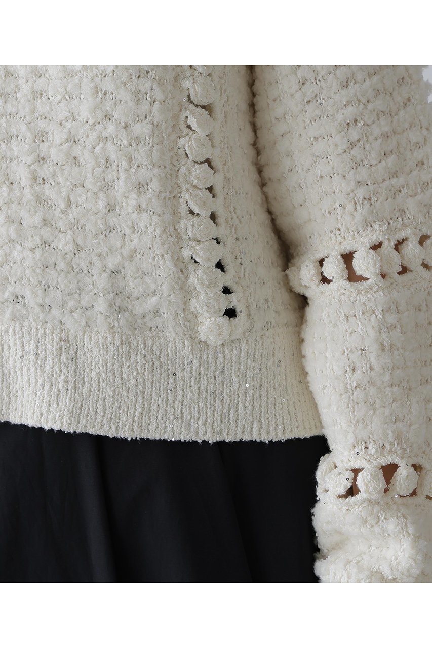 【アドーア/ADORE】のミックスヤーンニット 人気、トレンドファッション・服の通販 founy(ファニー) 　ファッション　Fashion　レディースファッション　Fashion for Women　トップス・カットソー　Cut & Sew Tops　ニット　Knit Tops & Sweaters　カジュアルプルオーバー・ニットトップス　Pullovers & Knit Tops / Casual Pullovers　スパンコール　Sequins, Sequin Embellishment　冬　Winter / This Winter　other-8|ID: prp329100004907097 ipo3291000000036742499