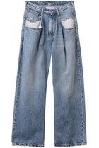 【メゾン マルジェラ/MAISON MARGIELA】の5ポケット ボーイフレンド デニムパンツ 人気、トレンドファッション・服の通販 founy(ファニー) ファッション Fashion レディースファッション Fashion for Women パンツ Pants & Trousers デニムパンツ・ジーンズ・美脚デニム Denim Jeans & Pants ストレート Straight, Straight Cut デニム Denim, Jeans Material ポケット Pocket, Pocket Detail thumbnail ブルー|ID: prp329100004907103 ipo3291000000036742540