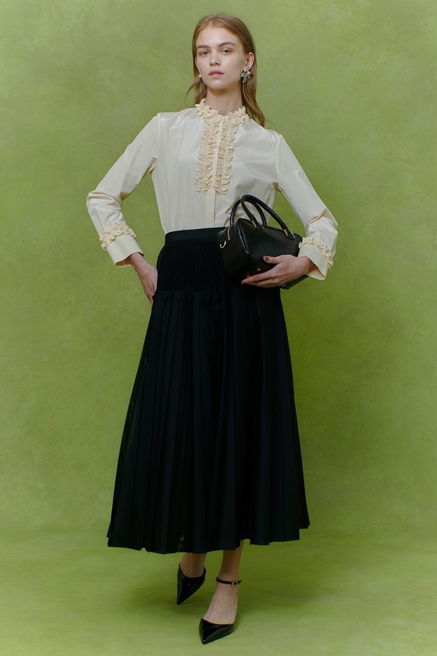 【アルアバイル/allureville】の【LOULOU WILLOUGHBY】カールマイヤープリーツスカート 人気、トレンドファッション・服の通販 founy(ファニー) 　ファッション　Fashion　レディースファッション　Fashion for Women　スカート　Skirts　プリーツスカート / 上品フェミニンスタイル　Pleated Skirts　ロングスカート　Long Skirts / Maxi & Midi Skirts　シンプル　Simple, Minimal　ティアード　Tiered, Tiered Style　プリーツ　Pleats, Pleated　ロング　Long, Long-Length　別注　Limited Edition, Custom Order　other-5|ID: prp329100004907112 ipo3291000000036786286