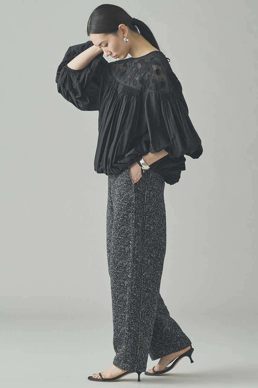 【カレンソロジー/Curensology】のバードシシュウブラウス 人気、トレンドファッション・服の通販 founy(ファニー) 　ファッション　Fashion　レディースファッション　Fashion for Women　トップス・カットソー　Cut & Sew Tops　シャツ・ブラウス・オフィスカジュアル　Elegant Blouses & Button-Ups　インド　Indian Textile　オーガンジー　Organza Fabric　ショート　Short, Short Length　シルク　Silk, 100% Silk　スリーブ　Sleeve, Long Sleeve / Short Sleeve　ハンド　Hand, Handmade　バランス　Balance, Style Balance　リボン　Ribbon, Bow　エレガント 上品　Elegant　other-6|ID: prp329100004907128 ipo3291000000036742823