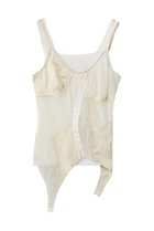 【プランク プロジェクト/PRANK PROJECT】のランジェリーコラージュトップ 人気、トレンドファッション・服の通販 founy(ファニー) ファッション Fashion レディースファッション Fashion for Women 下着・ランジェリー Lingerie & Intimates その他ランジェリー・インナーアイテム Other Lingerie / Intimates トップス・カットソー Cut & Sew Tops インナー Innerwear サテン Satin, Glossy Fabric ジャケット Jacket, Outerwear スリーブ Sleeve, Long Sleeve / Short Sleeve タンク Tank Top, Sleeveless Top チュール Tulip, Tulip Motif テレコ Ribbed, Rib Stitch ボトム Bottoms, Lower Wear マニッシュ Mannish, Boyish ランジェリー Lingerie, Intimate Wear レース Lace, Lace Fabric ロング Long, Long-Length thumbnail IVR(アイボリー)|ID: prp329100004907134 ipo3291000000036742886