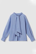 【アナイ/ANAYI】のブロードワイドリボンタイ ブラウス 人気、トレンドファッション・服の通販 founy(ファニー) ファッション Fashion レディースファッション Fashion for Women トップス・カットソー Cut & Sew Tops シャツ・ブラウス・オフィスカジュアル Elegant Blouses & Button-Ups なめらか Smooth, Silky Texture シャンブレー Chambray, Denim-Like Fabric ショルダー Shoulder, Shoulder Strap スリーブ Sleeve, Long Sleeve / Short Sleeve ダウン Down, Puffer ドロップ Drop Shoulder, Dropped Style ブロード Broadcloth, Fine Cotton ロング Long, Long-Length thumbnail ブルー|ID: prp329100004907161 ipo3291000000036743103