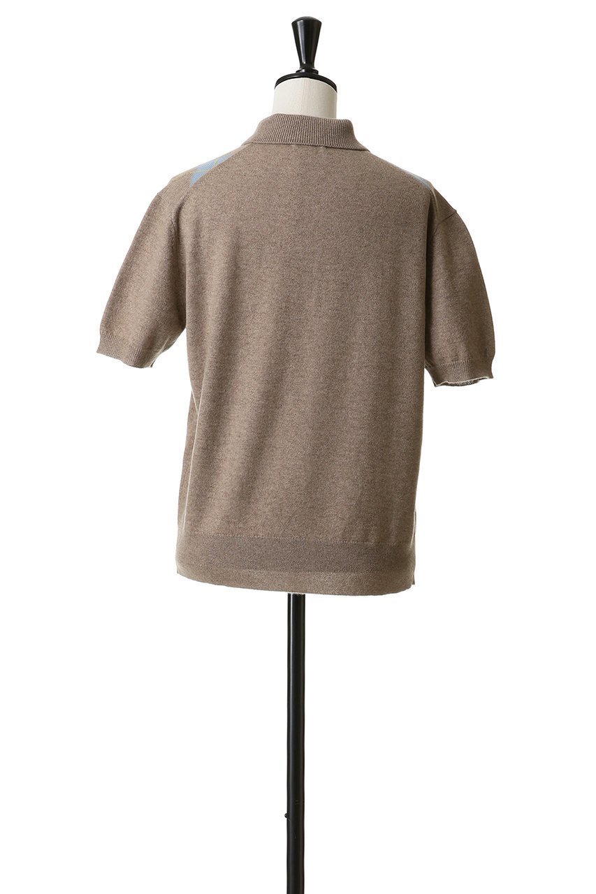 【ブラミンク/BLAMINK】のアーガイルショートスリーブニット 人気、トレンドファッション・服の通販 founy(ファニー) 　ファッション　Fashion　レディースファッション　Fashion for Women　トップス・カットソー　Cut & Sew Tops　ニット　Knit Tops & Sweaters　カジュアルプルオーバー・ニットトップス　Pullovers & Knit Tops / Casual Pullovers　クラシカル　Classical, Vintage-Inspired　バランス　Balance, Style Balance　モダン　Modern, Contemporary　エレガント 上品　Elegant　other-4|ID: prp329100004907162 ipo3291000000036743118