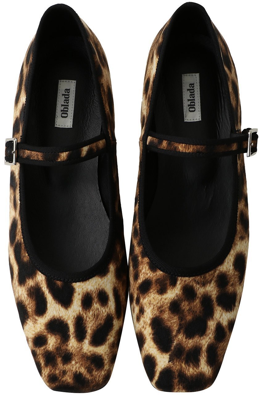 【オブラダ/Oblada】のOBLADA メリージェーン(LEOPARD) 人気、トレンドファッション・服の通販 founy(ファニー) 　ファッション　Fashion　レディースファッション　Fashion for Women　シューズ　Shoes, Footwear　スクエア　Square, Square Shape　ソックス　Socks, Hosiery　バレエ　Ballet, Ballet Style　フォルム　Silhouette, Form　フラット　Flat, Flat Shoes　ラップ　Wrap, Wrap Design　レオパード　Leopard, Animal Print　 other-1|ID: prp329100004907182 ipo3291000000036743464