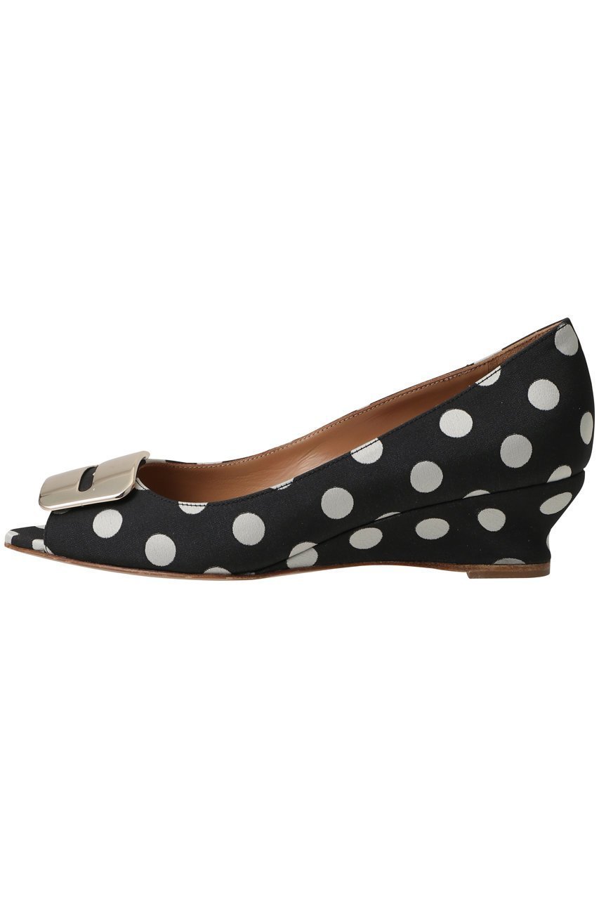 【ペリーコ/PELLICO】のANELLI ドット柄オープントゥウェッジヒールパンプス 人気、トレンドファッション・服の通販 founy(ファニー) 　ファッション　Fashion　レディースファッション　Fashion for Women　オープントゥ　Open Toe Shoes　ドット　Polka Dot, Dot Pattern　モダン　Modern, Contemporary　other-3|ID: prp329100004907186 ipo3291000000036743523