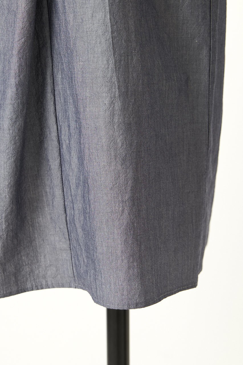 【オーヴィル/EAUVIRE】のシャンブレーボウタイブラウス 人気、トレンドファッション・服の通販 founy(ファニー) 　ファッション　Fashion　レディースファッション　Fashion for Women　トップス・カットソー　Cut & Sew Tops　シャツ・ブラウス・オフィスカジュアル　Elegant Blouses & Button-Ups　アシンメトリー　Asymmetrical Style　ジャケット　Jacket, Outerwear　スリーブ　Sleeve, Long Sleeve / Short Sleeve　ドレープ　Drape, Draping Fabric　ロング　Long, Long-Length　other-6|ID: prp329100004907188 ipo3291000000036743570