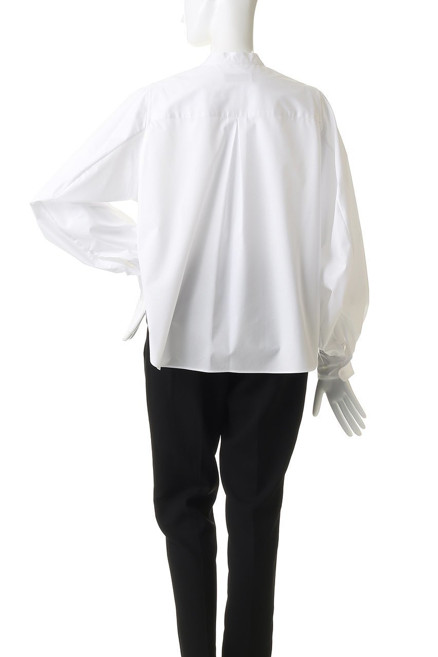 【マッキントッシュ/MACKINTOSH】のTHORNHILL ボリュームスリーブノーカラーシャツ 人気、トレンドファッション・服の通販 founy(ファニー) 　ファッション　Fashion　レディースファッション　Fashion for Women　トップス・カットソー　Cut & Sew Tops　シャツ・ブラウス・オフィスカジュアル　Elegant Blouses & Button-Ups　ボリューム袖・フリルスリーブブラウス　Voluminous & Ruffle Sleeves / Puffy Sleeve Tops　スリーブ　Sleeve, Long Sleeve / Short Sleeve　バランス　Balance, Style Balance　フォルム　Silhouette, Form　フォーマル　Formal, Dressy　モダン　Modern, Contemporary　ロング　Long, Long-Length　定番　Standard, Basic Item　other-4|ID: prp329100004907190 ipo3291000000036743583