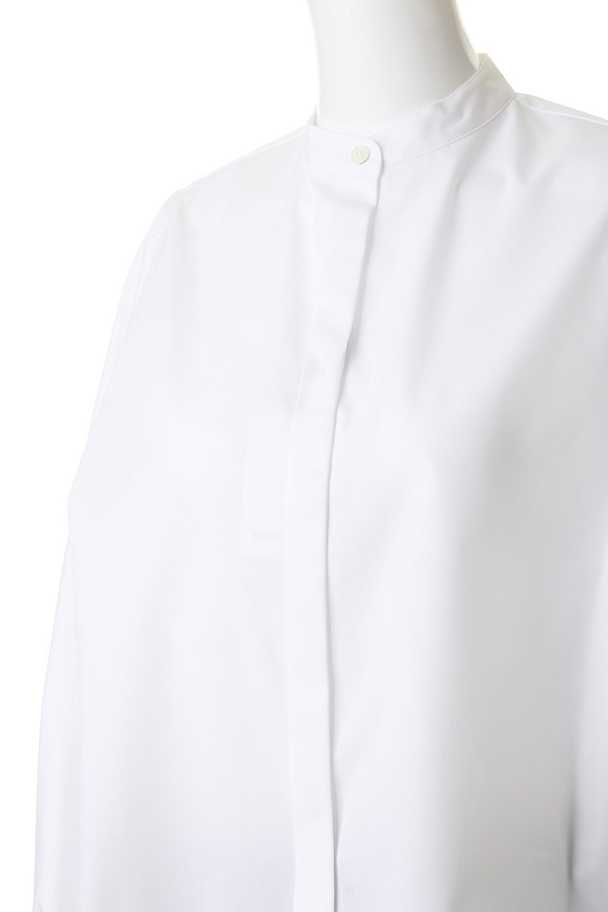 【マッキントッシュ/MACKINTOSH】のTHORNHILL ボリュームスリーブノーカラーシャツ 人気、トレンドファッション・服の通販 founy(ファニー) 　ファッション　Fashion　レディースファッション　Fashion for Women　トップス・カットソー　Cut & Sew Tops　シャツ・ブラウス・オフィスカジュアル　Elegant Blouses & Button-Ups　ボリューム袖・フリルスリーブブラウス　Voluminous & Ruffle Sleeves / Puffy Sleeve Tops　スリーブ　Sleeve, Long Sleeve / Short Sleeve　バランス　Balance, Style Balance　フォルム　Silhouette, Form　フォーマル　Formal, Dressy　モダン　Modern, Contemporary　ロング　Long, Long-Length　定番　Standard, Basic Item　other-5|ID: prp329100004907190 ipo3291000000036743584