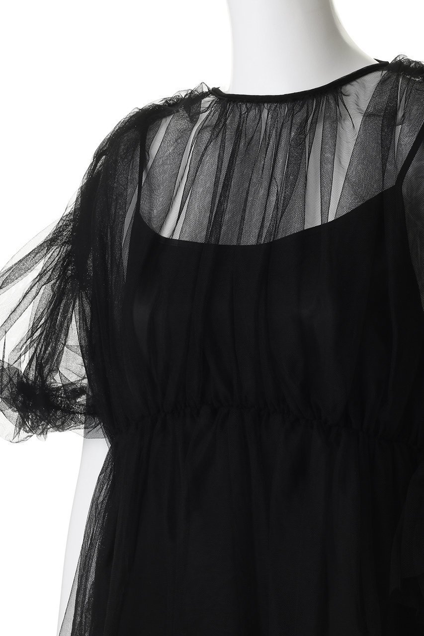 【チカ キサダ/CHIKA KISADA】のエアリー チュール ブラウス 人気、トレンドファッション・服の通販 founy(ファニー) 　ファッション　Fashion　レディースファッション　Fashion for Women　トップス・カットソー　Cut & Sew Tops　シャツ・ブラウス・オフィスカジュアル　Elegant Blouses & Button-Ups　エアリー　Airy Texture　ショート　Short, Short Length　スリーブ　Sleeve, Long Sleeve / Short Sleeve　チュール　Tulip, Tulip Motif　モダン　Modern, Contemporary　other-5|ID: prp329100004907191 ipo3291000000036743591