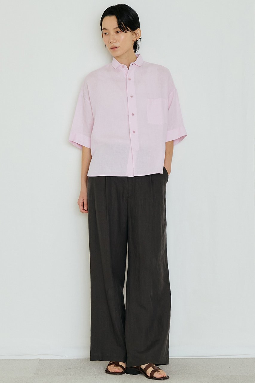 【ティッカ/TICCA】のリネン半袖シャツ 人気、トレンドファッション・服の通販 founy(ファニー) 　ファッション　Fashion　レディースファッション　Fashion for Women　トップス・カットソー　Cut & Sew Tops　シャツ・ブラウス・オフィスカジュアル　Elegant Blouses & Button-Ups　ショート　Short, Short Length　スリーブ　Sleeve, Long Sleeve / Short Sleeve　リネン　Linen, Linen Fabric　リラックス　Relax, Relaxed Fit　半袖　Short Sleeve, Half Sleeve　夏　Summer　other-6|ID: prp329100004907197 ipo3291000000036743689