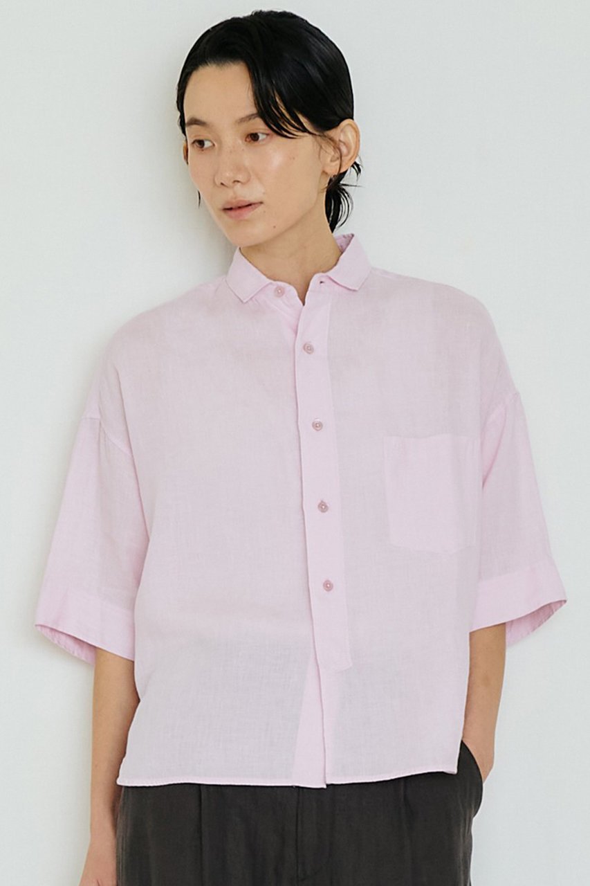 【ティッカ/TICCA】のリネン半袖シャツ 人気、トレンドファッション・服の通販 founy(ファニー) 　ファッション　Fashion　レディースファッション　Fashion for Women　トップス・カットソー　Cut & Sew Tops　シャツ・ブラウス・オフィスカジュアル　Elegant Blouses & Button-Ups　ショート　Short, Short Length　スリーブ　Sleeve, Long Sleeve / Short Sleeve　リネン　Linen, Linen Fabric　リラックス　Relax, Relaxed Fit　半袖　Short Sleeve, Half Sleeve　夏　Summer　other-7|ID: prp329100004907197 ipo3291000000036743690