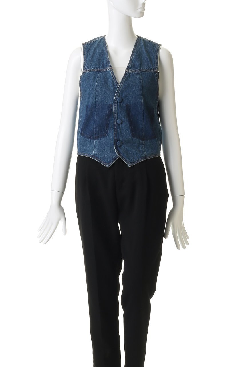 【マルティニーク/martinique】の【CURRENTAGE】デニムジレ 人気、トレンドファッション・服の通販 founy(ファニー) 　ファッション　Fashion　レディースファッション　Fashion for Women　アウター　Coat / Outerwear Collection　レディースジャケット・軽アウター　Jackets　カットソー　Cut and Sewn Top　ジャケット　Jacket, Outerwear　フェミニン　Feminine, Girly　ベスト　Vest, Waistcoat　ポケット　Pocket, Pocket Detail　モダン　Modern, Contemporary　other-2|ID: prp329100004907199 ipo3291000000036743716