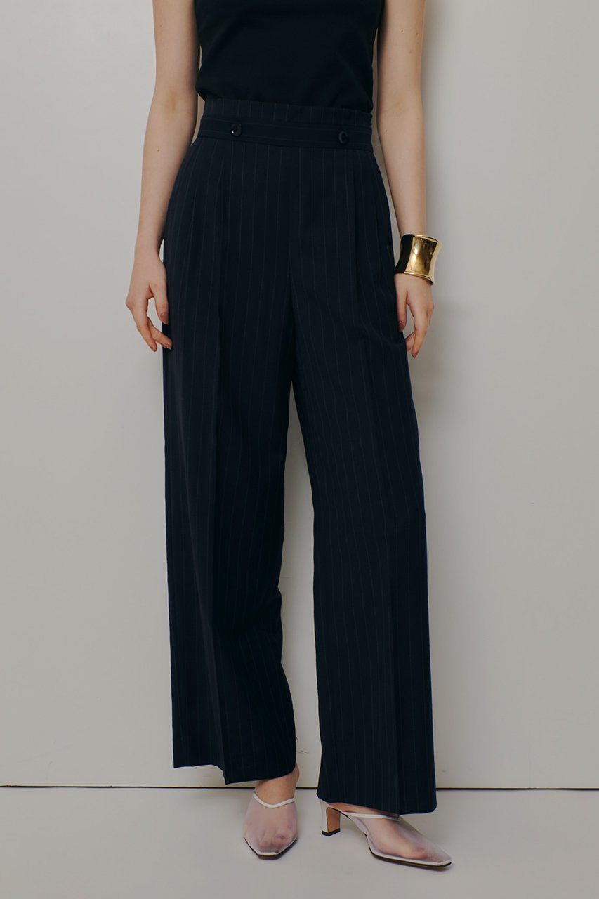 【アルアバイル/allureville】のTWストライプウェストタックパンツ 人気、トレンドファッション・服の通販 founy(ファニー) 　ファッション　Fashion　レディースファッション　Fashion for Women　パンツ　Pants & Trousers　おすすめ　Recommended / Our Picks　エレガント 上品　Elegant　サマー　Summer, Summer Style　ジャケット　Jacket, Outerwear　ストライプ　Stripe, Striped Pattern　ハーフ　Half, Half-Length　マニッシュ　Mannish, Boyish　新作・新入荷　New Arrivals / New In　other-8|ID: prp329100004907205 ipo3291000000036743793