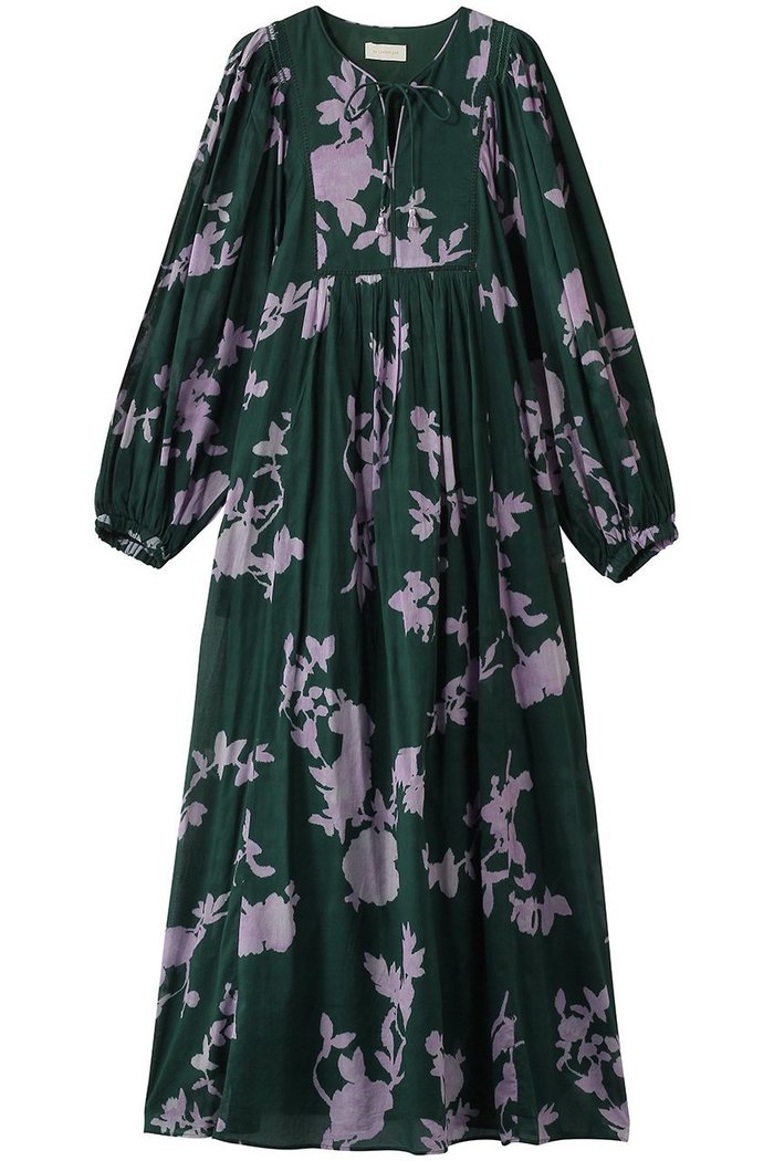 【ヌキテパ/NE QUITTEZ PAS】のCotton Voile Rose Print Hand Smocking ドレス インテリア・キッズ・メンズ・レディースファッション・服の通販 founy(ファウニー) https://founy.com/ ファッション Fashion レディースファッション Fashion for Women ワンピース Dresses フォーマル・パーティードレス・結婚式用ドレス Elegant & Casual Dresses チュニック Tunic Tops & Dresses チュニック Tunic, Long Top ドレス Dress, One-Piece プリント Print, Printed Pattern ロング Long, Long-Length ローズ Rose, Rose Motif 夏 Summer |ID: prp329100004907217 ipo3291000000036743923