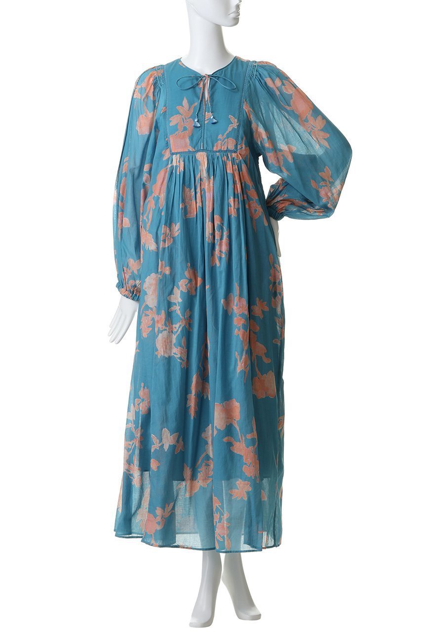 【ヌキテパ/NE QUITTEZ PAS】のCotton Voile Rose Print Hand Smocking ドレス 人気、トレンドファッション・服の通販 founy(ファニー) 　ファッション　Fashion　レディースファッション　Fashion for Women　ワンピース　Dresses　フォーマル・パーティードレス・結婚式用ドレス　Elegant & Casual Dresses　チュニック　Tunic Tops & Dresses　チュニック　Tunic, Long Top　ドレス　Dress, One-Piece　プリント　Print, Printed Pattern　ロング　Long, Long-Length　ローズ　Rose, Rose Motif　夏　Summer　other-2|ID: prp329100004907217 ipo3291000000036743926