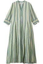 【ヌキテパ/NE QUITTEZ PAS】のCotton Voile Stripe パネルドレス ライトグリーン|ID: prp329100004907219 ipo3291000000036743941