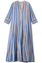 【ヌキテパ/NE QUITTEZ PAS】のCotton Voile Stripe パネルドレス ブルー|ID: prp329100004907219 ipo3291000000036743942