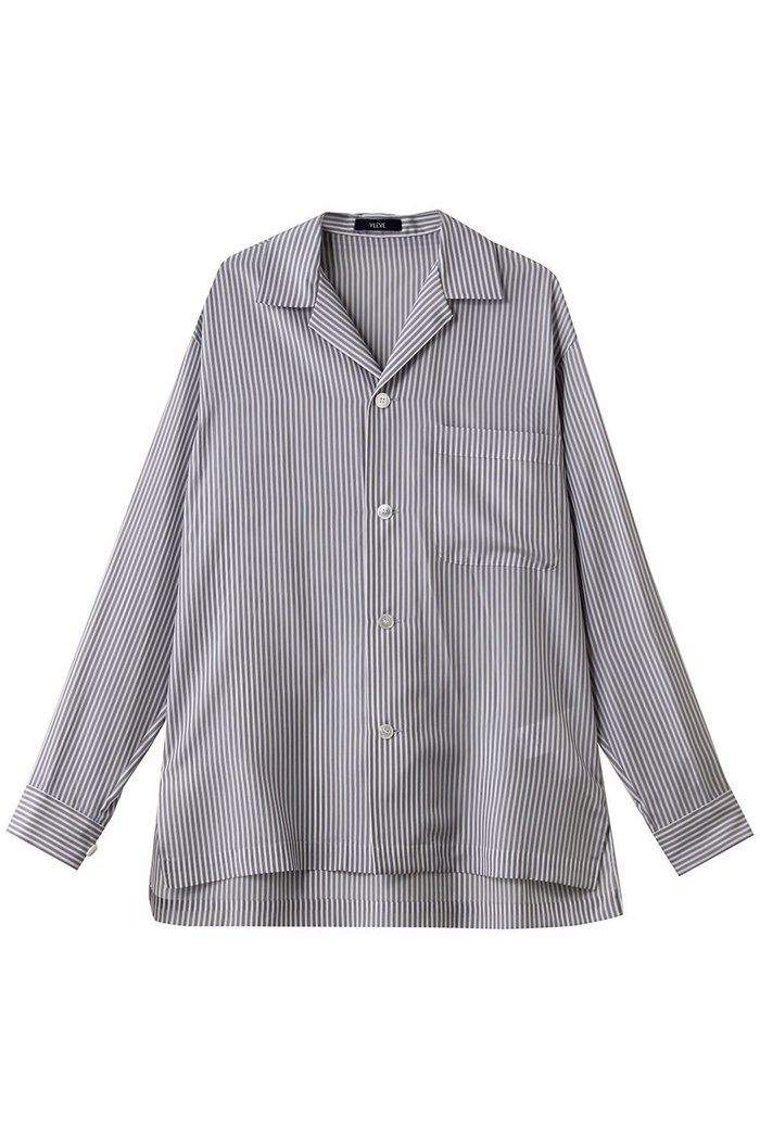 【イレーヴ/YLEVE】のACETATE CUPRA ストライプ パジャマ シャツ インテリア・キッズ・メンズ・レディースファッション・服の通販 founy(ファニー) https://founy.com/ ファッション Fashion レディースファッション Fashion for Women トップス・カットソー Cut & Sew Tops シャツ・ブラウス・オフィスカジュアル Elegant Blouses & Button-Ups ストライプ Stripe, Striped Pattern スリーブ Sleeve, Long Sleeve / Short Sleeve パジャマ Pajamas, Sleepwear フィット Fit, Slim Fit ボックス Boxy, Box Shape リラックス Relax, Relaxed Fit ロング Long, Long-Length ヴィンテージ Vintage Style 夏 Summer 羽織 Haori, Light Jacket |ID: prp329100004907221 ipo3291000000036743965