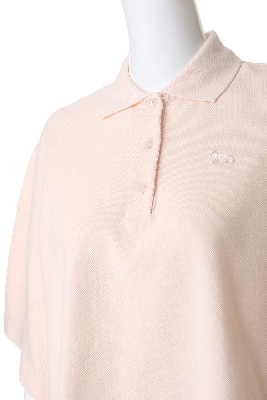 【メゾン キツネ/MAISON KITSUNE】のBABY FOX OVERSIZE ポロシャツ 人気、トレンドファッション・服の通販 founy(ファニー) 　ファッション　Fashion　レディースファッション　Fashion for Women　トップス・カットソー　Cut & Sew Tops　シャツ・ブラウス・オフィスカジュアル　Elegant Blouses & Button-Ups　ポロシャツ・きれいめカジュアル　Smart-Casual Polo Tops　おすすめ　Recommended / Our Picks　カットソー　Cut and Sewn Top　キャミワンピース　Cami Dress, Slip Dress　スリーブ　Sleeve, Long Sleeve / Short Sleeve　ハーフ　Half, Half-Length　パッチ　Patch, Appliqué　ポロシャツ　Polo Shirt, Collared Tee　夏　Summer　春　Spring　S/S・春夏　SS, Spring/Summer, Warm Season　other-5|ID: prp329100004907223 ipo3291000000036744018