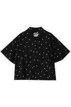 【クチュールドアダム/COUTURE D'ADAM】のスターダストオープンカラーシャツ ブラック×ホワイト|ID: prp329100004907228 ipo3291000000036744077