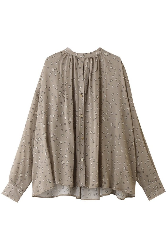 【クチュールドアダム/COUTURE D'ADAM】のスターダストプリントブラウス インテリア・キッズ・メンズ・レディースファッション・服の通販 founy(ファニー) https://founy.com/ ファッション Fashion レディースファッション Fashion for Women トップス・カットソー Cut & Sew Tops シャツ・ブラウス・オフィスカジュアル Elegant Blouses & Button-Ups スリーブ Sleeve, Long Sleeve / Short Sleeve ドレープ Drape, Draping Fabric プリント Print, Printed Pattern リラックス Relax, Relaxed Fit ロング Long, Long-Length ワイド Wide, Wide Fit ワーク Workwear, Utility Style |ID: prp329100004907230 ipo3291000000036744089