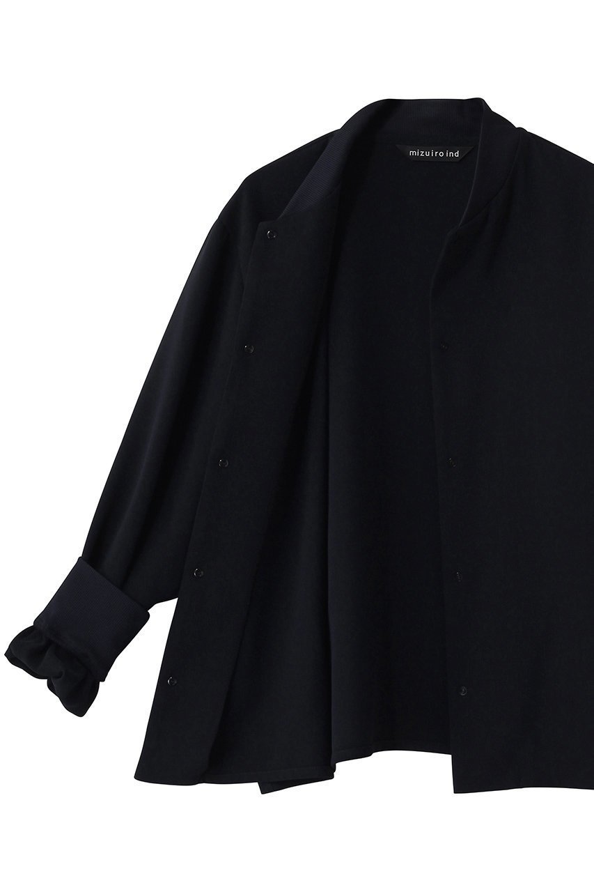 【ミズイロ インド/mizuiro ind】のblouson like shirt シャツ 人気、トレンドファッション・服の通販 founy(ファニー) 　ファッション　Fashion　レディースファッション　Fashion for Women　アウター　Coat / Outerwear Collection　ブルゾンジャケット・スポーティアウター　Blouson Jackets　トップス・カットソー　Cut & Sew Tops　シャツ・ブラウス・オフィスカジュアル　Elegant Blouses & Button-Ups　おすすめ　Recommended / Our Picks　スポーティ　Sporty, Casual Athletic　スリーブ　Sleeve, Long Sleeve / Short Sleeve　トレンド　Trend, Trending Now　フェミニン　Feminine, Girly　ブルゾン　Blouson, Bomber Jacket　ロング　Long, Long-Length　エレガント 上品　Elegant　other-6|ID: prp329100004907231 ipo3291000000036744106