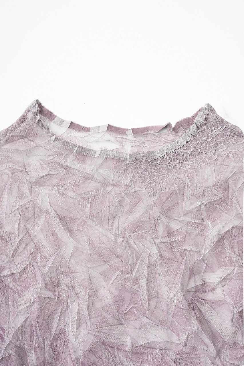 【ミューラル/MURRAL】のCrumpled トップス 人気、トレンドファッション・服の通販 founy(ファニー) 　ファッション　Fashion　レディースファッション　Fashion for Women　トップス・カットソー　Cut & Sew Tops　シャツ・ブラウス・オフィスカジュアル　Elegant Blouses & Button-Ups　スリーブ　Sleeve, Long Sleeve / Short Sleeve　プリント　Print, Printed Pattern　プリーツ　Pleats, Pleated　ランダム　Random, Irregular　リラックス　Relax, Relaxed Fit　ロング　Long, Long-Length　other-3|ID: prp329100004907232 ipo3291000000036744128