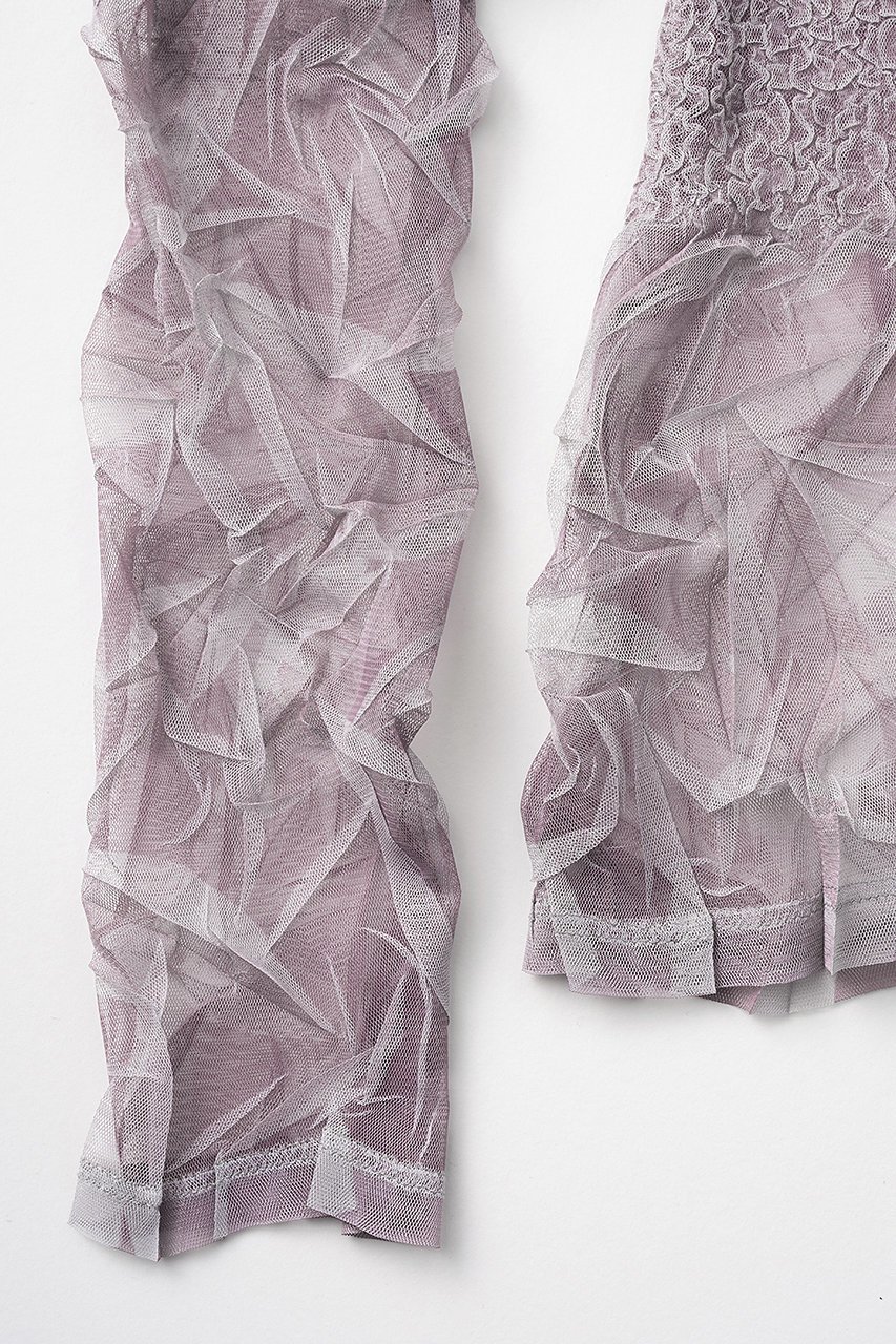 【ミューラル/MURRAL】のCrumpled トップス 人気、トレンドファッション・服の通販 founy(ファニー) 　ファッション　Fashion　レディースファッション　Fashion for Women　トップス・カットソー　Cut & Sew Tops　シャツ・ブラウス・オフィスカジュアル　Elegant Blouses & Button-Ups　スリーブ　Sleeve, Long Sleeve / Short Sleeve　プリント　Print, Printed Pattern　プリーツ　Pleats, Pleated　ランダム　Random, Irregular　リラックス　Relax, Relaxed Fit　ロング　Long, Long-Length　other-4|ID: prp329100004907232 ipo3291000000036744129