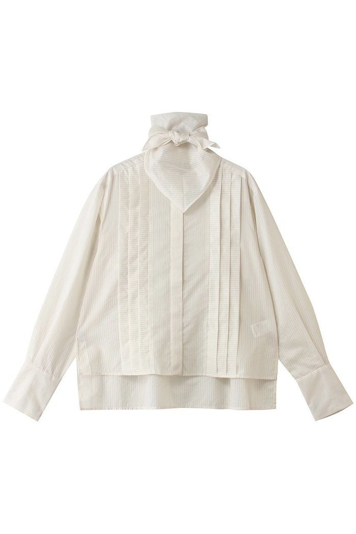 【ティアラ/Tiara】のスカーフ付きバンドカラーシャツ インテリア・キッズ・メンズ・レディースファッション・服の通販 founy(ファニー) https://founy.com/ ファッション Fashion レディースファッション Fashion for Women トップス・カットソー Cut & Sew Tops シャツ・ブラウス・オフィスカジュアル Elegant Blouses & Button-Ups アシンメトリー Asymmetrical Style シアー Sheer, See-Through シンプル Simple, Minimal スカーフ Scarf, Neckwear スリーブ Sleeve, Long Sleeve / Short Sleeve ロング Long, Long-Length |ID: prp329100004907243 ipo3291000000036744241