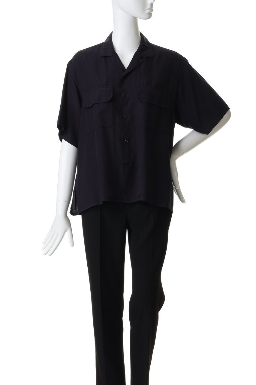 【イレーヴ/YLEVE】の【UNISEX】【Y】TENCEL POPLIN オープン カラー シャツ 人気、トレンドファッション・服の通販 founy(ファニー) 　ファッション　Fashion　レディースファッション　Fashion for Women　トップス・カットソー　Cut & Sew Tops　シャツ・ブラウス・オフィスカジュアル　Elegant Blouses & Button-Ups　ユニセックス　Unisex, Genderless　ショート　Short, Short Length　スラックス　Slacks, Dress Pants　スリット　Slit, Slit Detail　スリーブ　Sleeve, Long Sleeve / Short Sleeve　センター　Center, Center Line　デニム　Denim, Jeans Material　ドレープ　Drape, Draping Fabric　other-2|ID: prp329100004907248 ipo3291000000036744292