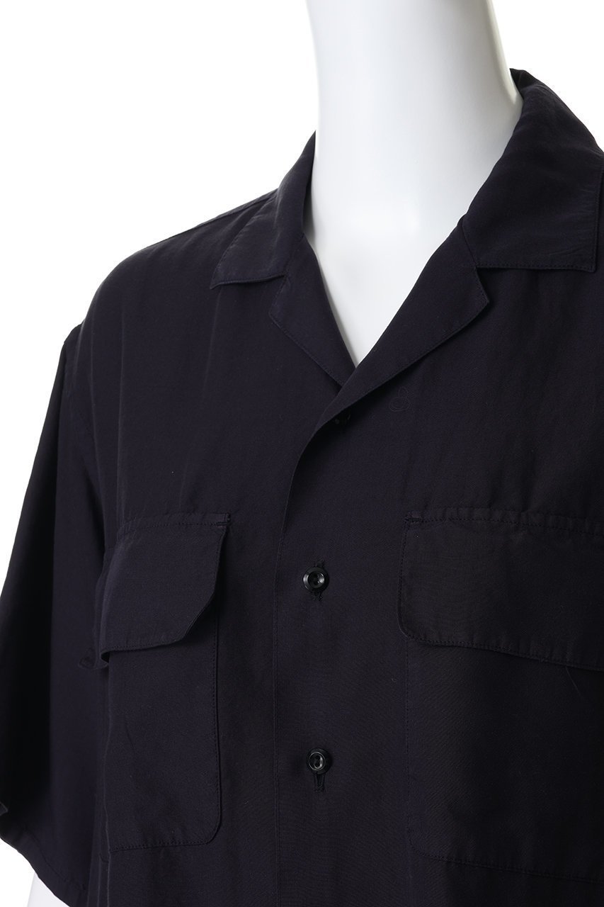 【イレーヴ/YLEVE】の【UNISEX】【Y】TENCEL POPLIN オープン カラー シャツ 人気、トレンドファッション・服の通販 founy(ファニー) 　ファッション　Fashion　レディースファッション　Fashion for Women　トップス・カットソー　Cut & Sew Tops　シャツ・ブラウス・オフィスカジュアル　Elegant Blouses & Button-Ups　ユニセックス　Unisex, Genderless　ショート　Short, Short Length　スラックス　Slacks, Dress Pants　スリット　Slit, Slit Detail　スリーブ　Sleeve, Long Sleeve / Short Sleeve　センター　Center, Center Line　デニム　Denim, Jeans Material　ドレープ　Drape, Draping Fabric　other-5|ID: prp329100004907248 ipo3291000000036744295