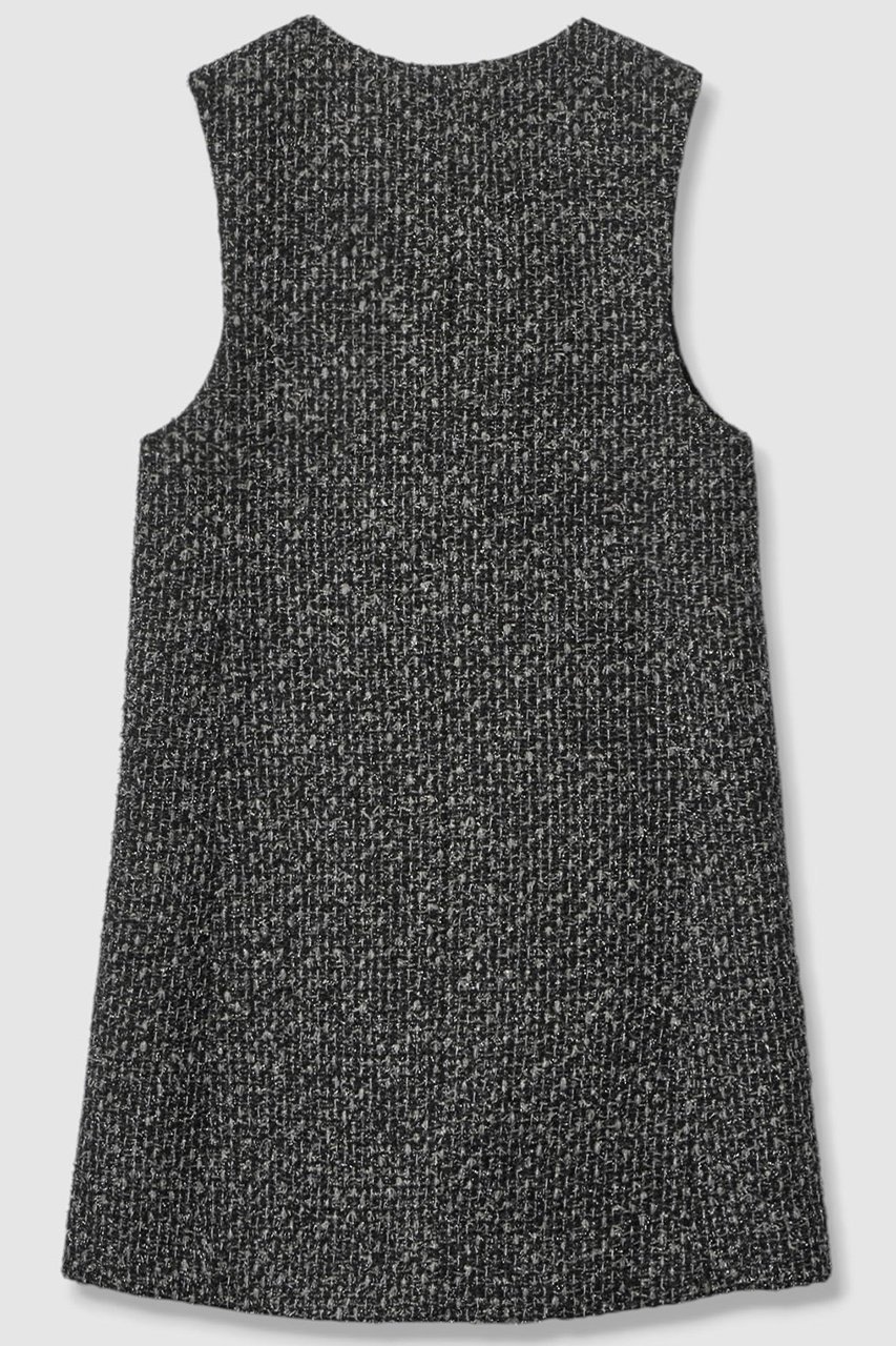 【アナイ/ANAYI】のラメファンシーツイードジレ ワンピース 人気、トレンドファッション・服の通販 founy(ファニー) 　ファッション　Fashion　レディースファッション　Fashion for Women　アウター　Coat / Outerwear Collection　ワンピース　Dresses　チュニック　Tunic Tops & Dresses　おすすめ　Recommended / Our Picks　セットアップ　Set-Up, Coordinated Outfit　チュニック　Tunic, Long Top　ツイード　Twill, Twill Weave　ミニスカート　Mini Skirt, Short Skirt　メランジ　Melange, Mixed Yarn　モノトーン　Monotone, Black and White　other-2|ID: prp329100004907251 ipo3291000000036744417