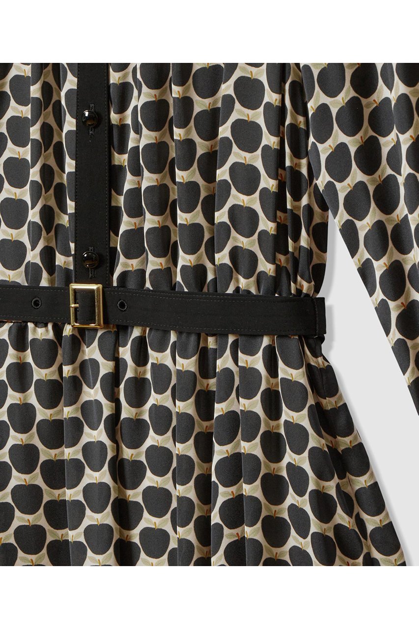 【アナイ/ANAYI】のメーレプリントラグランバイカラー ワンピース 人気、トレンドファッション・服の通販 founy(ファニー) 　ファッション　Fashion　レディースファッション　Fashion for Women　ワンピース　Dresses　チュニック　Tunic Tops & Dresses　イタリア　Italy　エレガント 上品　Elegant　カフス　Cuff Design　キャミソール　Camisole, Spaghetti Strap Top　サテン　Satin, Glossy Fabric　スタンド　Stand Collar, Upright Stand　チュニック　Tunic, Long Top　ドット　Polka Dot, Dot Pattern　フレア　Flare, Flared　プリント　Print, Printed Pattern　ペチコート　Petticoat, Underskirt　モダン　Modern, Contemporary　モチーフ　Motif, Design Theme　モノトーン　Monotone, Black and White　ロング　Long, Long-Length　other-4|ID: prp329100004907252 ipo3291000000036744426