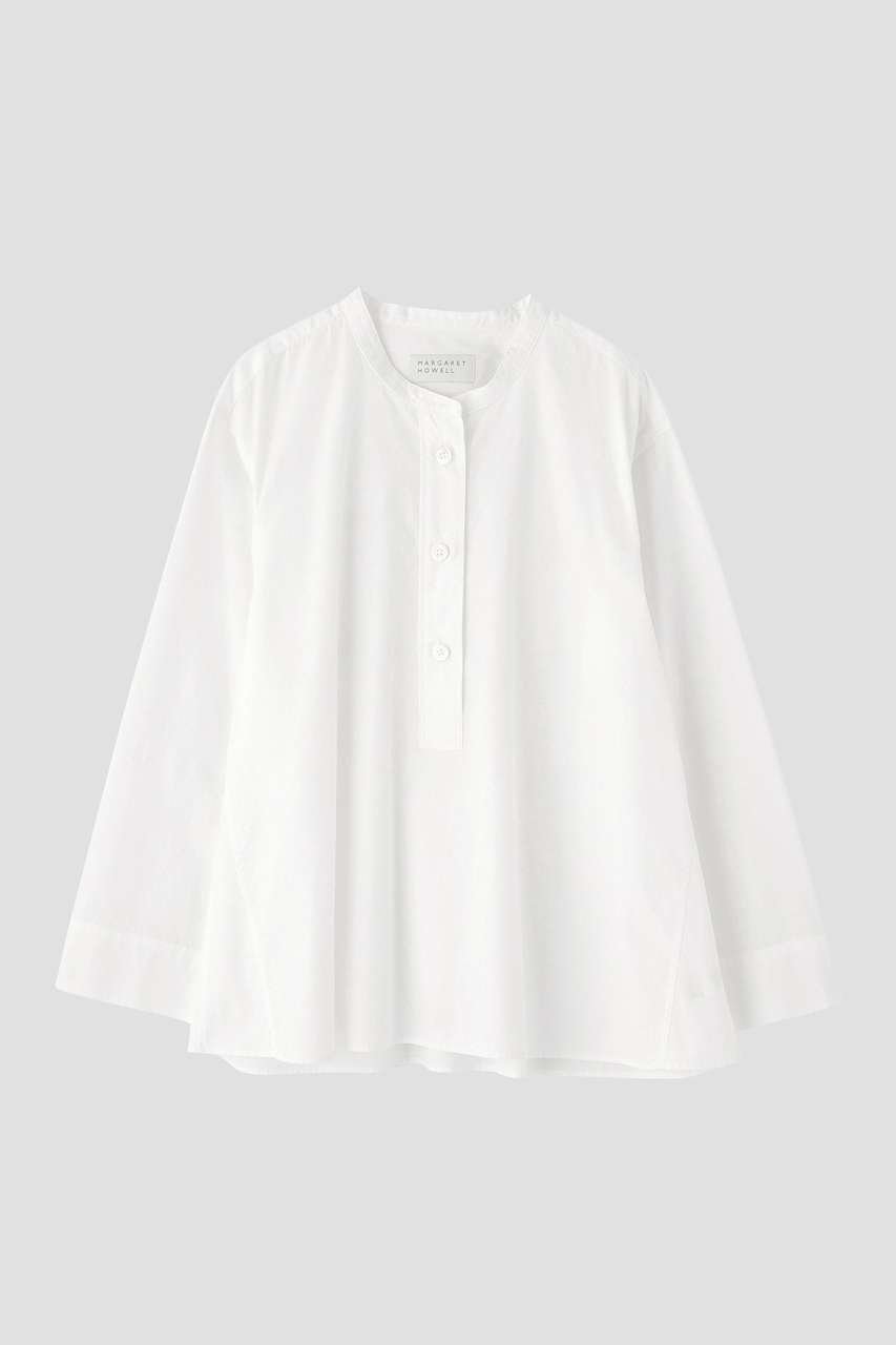 【マーガレットハウエル/MARGARET HOWELL】のPLAIN POPLIN SHIRT 人気、トレンドファッション・服の通販 founy(ファニー) 　ファッション　Fashion　レディースファッション　Fashion for Women　トップス・カットソー　Cut & Sew Tops　シャツ・ブラウス・オフィスカジュアル　Elegant Blouses & Button-Ups　スリーブ　Sleeve, Long Sleeve / Short Sleeve　フィット　Fit, Slim Fit　リラックス　Relax, Relaxed Fit　ロング　Long, Long-Length　長袖　Long Sleeve, Full Sleeve　other-4|ID: prp329100004907254 ipo3291000000036744459