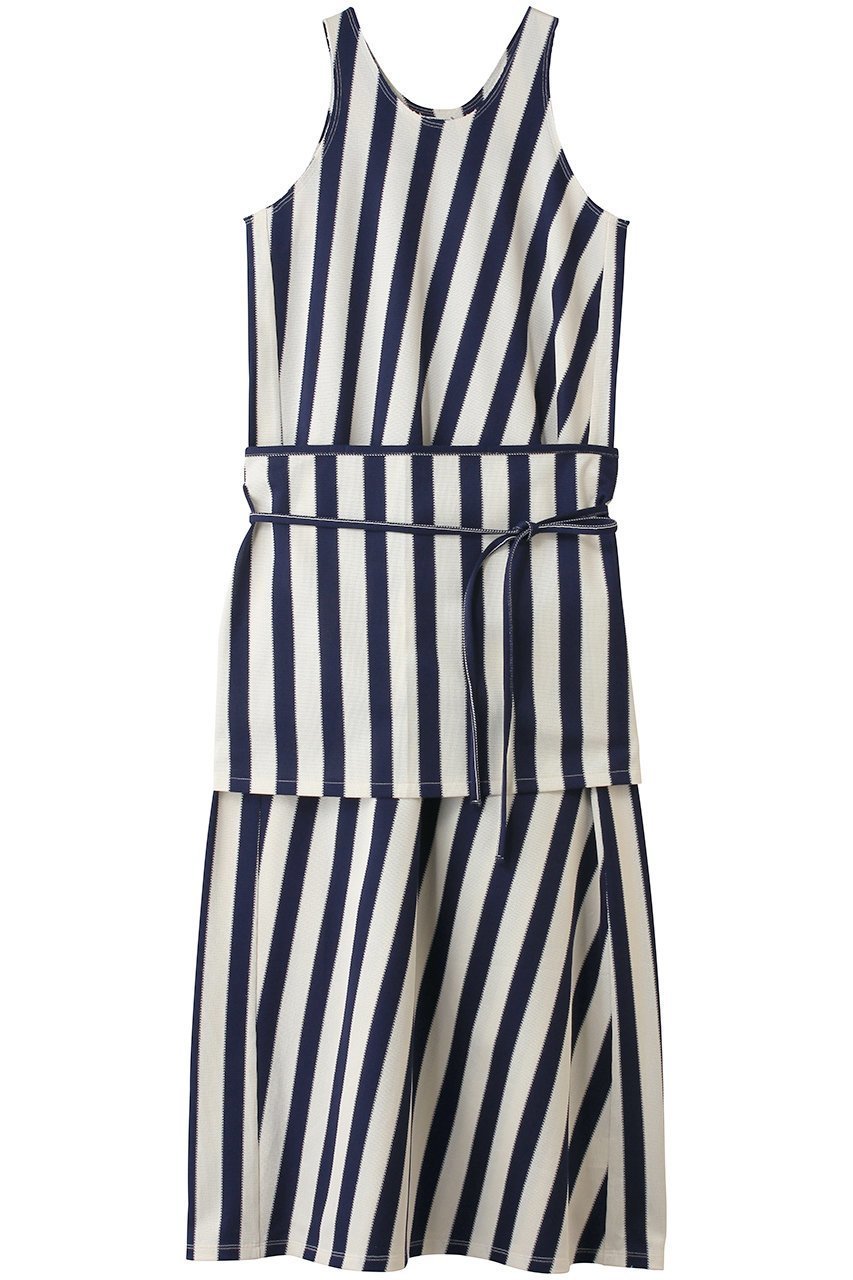 【マルティニーク/martinique】の【CURRENTAGE】ラッセルストライプタンクドレス インテリア・キッズ・メンズ・レディースファッション・服の通販 founy(ファニー) 　ファッション　Fashion　レディースファッション　Fashion for Women　ワンピース　Dresses　フォーマル・パーティードレス・結婚式用ドレス　Elegant & Casual Dresses　チュニック　Tunic Tops & Dresses　ストライプ　Stripe, Striped Pattern　チュニック　Tunic, Long Top　ドレス　Dress, One-Piece　ビスチェ　Bustier, Corset Top　ロング　Long, Long-Length　新作・新入荷　New Arrivals / New In　ブルー|ID: prp329100004907262 ipo3291000000036744711