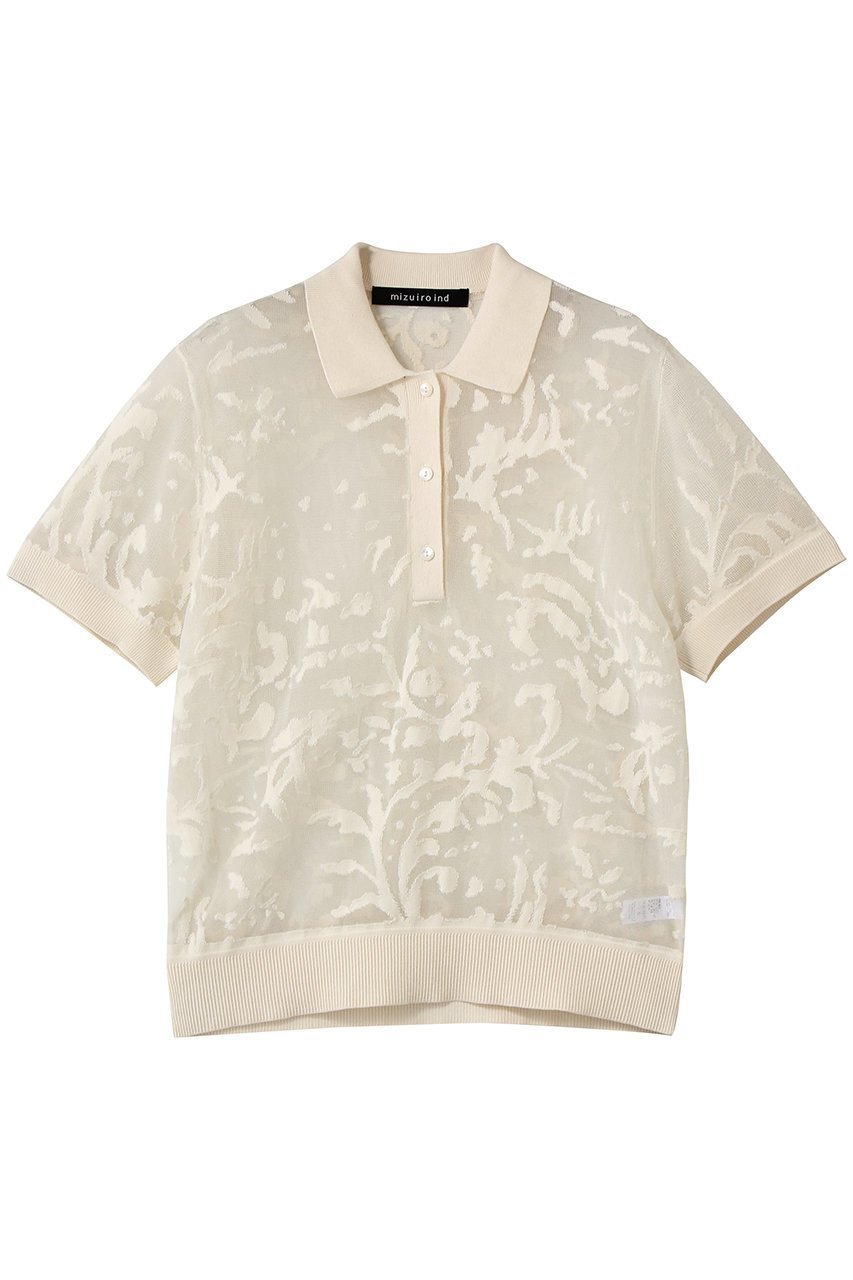 【ミズイロ インド/mizuiro ind】のmesh embroidery polo P/O プルオーバー 人気、トレンドファッション・服の通販 founy(ファニー) 　ファッション　Fashion　レディースファッション　Fashion for Women　トップス・カットソー　Cut & Sew Tops　シャツ・ブラウス・オフィスカジュアル　Elegant Blouses & Button-Ups　カジュアルプルオーバー・ニットトップス　Pullovers & Knit Tops / Casual Pullovers　エンブロイダリー　Embroidery Design　ショート　Short, Short Length　シンプル　Simple, Minimal　スラックス　Slacks, Dress Pants　スリーブ　Sleeve, Long Sleeve / Short Sleeve　デニム　Denim, Jeans Material　メッシュ　Mesh, Net Fabric　新作・新入荷　New Arrivals / New In　 other-1|ID: prp329100004907264 ipo3291000000036744727