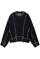 【メゾンスペシャル/MAISON SPECIAL】の【UNISEX】ニットドッキング メロウトリミング スウェットPO BLK(ブラック)|ID: prp329100004907267 ipo3291000000036744766