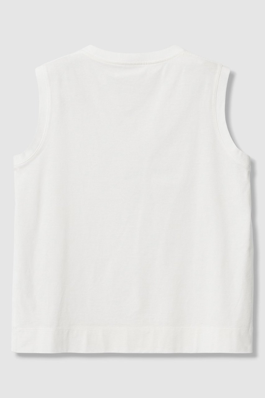 【アナイ/ANAYI】のコットン天竺ノースリレギュラー プルオーバー 人気、トレンドファッション・服の通販 founy(ファニー) 　ファッション　Fashion　レディースファッション　Fashion for Women　トップス・カットソー　Cut & Sew Tops　キャミソール&ノースリーブ　Camisoles & Sleeveless Tops　シャツ・ブラウス・オフィスカジュアル　Elegant Blouses & Button-Ups　ロングTシャツ・Tシャツ　Longline T-Shirts & Tees　カジュアルプルオーバー・ニットトップス　Pullovers & Knit Tops / Casual Pullovers　カットソー・ベーシックTシャツ　Cut-and-Sewn Tops / Stretch Tees & Basics　イタリア　Italy　キャミソール　Camisole, Spaghetti Strap Top　巾着　Drawstring Bag, Kinchaku　シンプル　Simple, Minimal　ジャケット　Jacket, Outerwear　タンク　Tank Top, Sleeveless Top　ドレープ　Drape, Draping Fabric　ノースリーブ　Sleeveless, No-Sleeve　バランス　Balance, Style Balance　ベーシック　Basic, Essential　リゾート　Resort, Vacation Style　夏　Summer　other-2|ID: prp329100004907280 ipo3291000000036744882