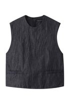 【ミズイロ インド/mizuiro ind】のdenim short vest ベスト navy|ID: prp329100004907284 ipo3291000000036750106