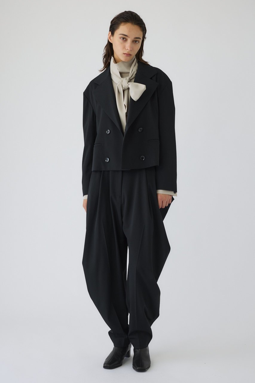 【リムアーク/RIM.ARK】のDouble breasted short JK/ジャケット 人気、トレンドファッション・服の通販 founy(ファニー) 　ファッション　Fashion　レディースファッション　Fashion for Women　アウター　Coat / Outerwear Collection　レディースジャケット・軽アウター　Jackets　コンパクト　Compact, Small Size　ショート　Short, Short Length　ジャケット　Jacket, Outerwear　セットアップ　Set-Up, Coordinated Outfit　ダブル　Double, Double-Breasted　バランス　Balance, Style Balance　マニッシュ　Mannish, Boyish　エレガント 上品　Elegant　other-2|ID: prp329100004907318 ipo3291000000036750504