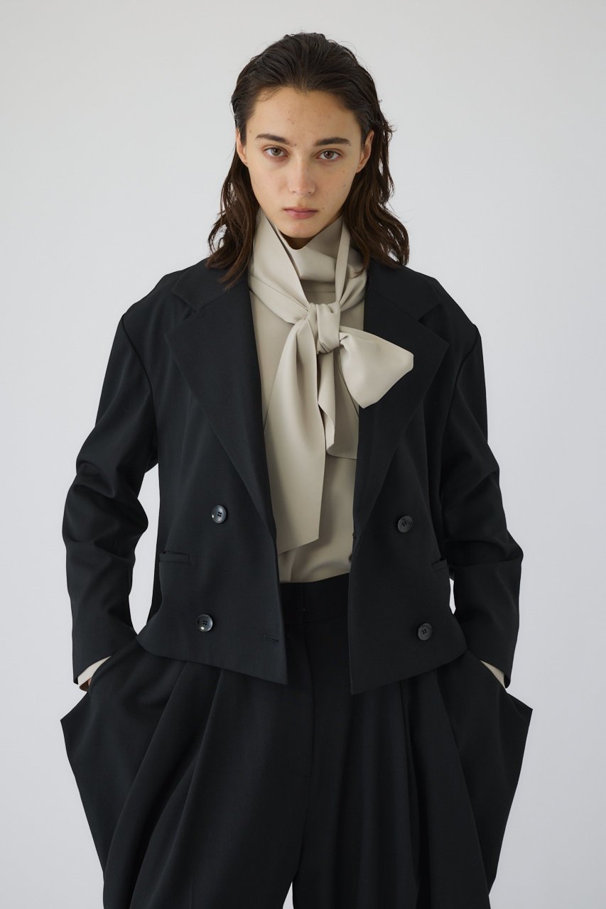 【リムアーク/RIM.ARK】のDouble breasted short JK/ジャケット 人気、トレンドファッション・服の通販 founy(ファニー) 　ファッション　Fashion　レディースファッション　Fashion for Women　アウター　Coat / Outerwear Collection　レディースジャケット・軽アウター　Jackets　コンパクト　Compact, Small Size　ショート　Short, Short Length　ジャケット　Jacket, Outerwear　セットアップ　Set-Up, Coordinated Outfit　ダブル　Double, Double-Breasted　バランス　Balance, Style Balance　マニッシュ　Mannish, Boyish　エレガント 上品　Elegant　other-3|ID: prp329100004907318 ipo3291000000036750505