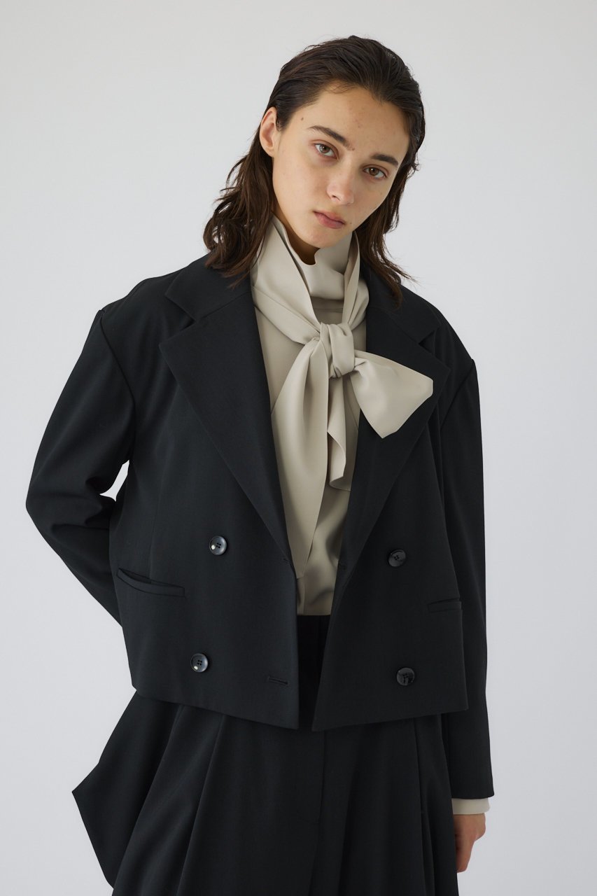 【リムアーク/RIM.ARK】のDouble breasted short JK/ジャケット 人気、トレンドファッション・服の通販 founy(ファニー) 　ファッション　Fashion　レディースファッション　Fashion for Women　アウター　Coat / Outerwear Collection　レディースジャケット・軽アウター　Jackets　コンパクト　Compact, Small Size　ショート　Short, Short Length　ジャケット　Jacket, Outerwear　セットアップ　Set-Up, Coordinated Outfit　ダブル　Double, Double-Breasted　バランス　Balance, Style Balance　マニッシュ　Mannish, Boyish　エレガント 上品　Elegant　other-8|ID: prp329100004907318 ipo3291000000036750510